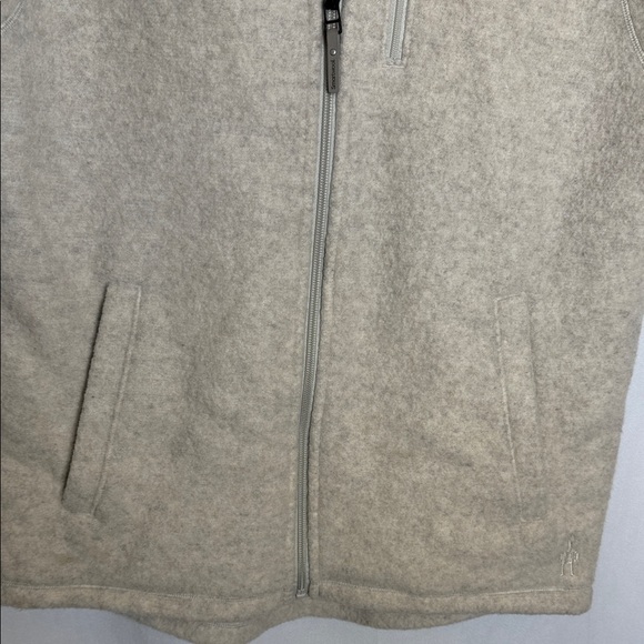 Smartwool Men's Hudson Trail Fleece Vest Size M Light Grey Heather Wool Blend - Picture 4 of 10